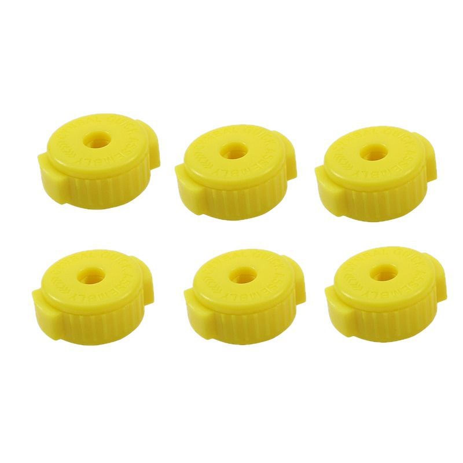 

6Pcs Drum Quick Release Nuts Set Cymbal Mate Spare Parts Replacements Drumming Equipment Accessory жёлтый