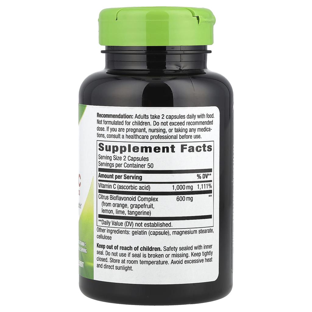 Nature'S Way, Vitamin C with Bioflavonoids, 100 Capsules