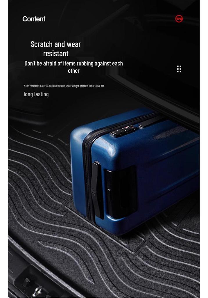 AION i60 Trunk Mat: Waterproof TPE Interior Accessory for Car Modification