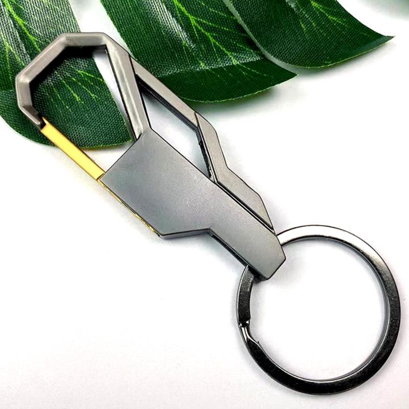 Men's Boutique Car Key Chain with Laser Engraved Logo - Free Personalized Advertising Gift.