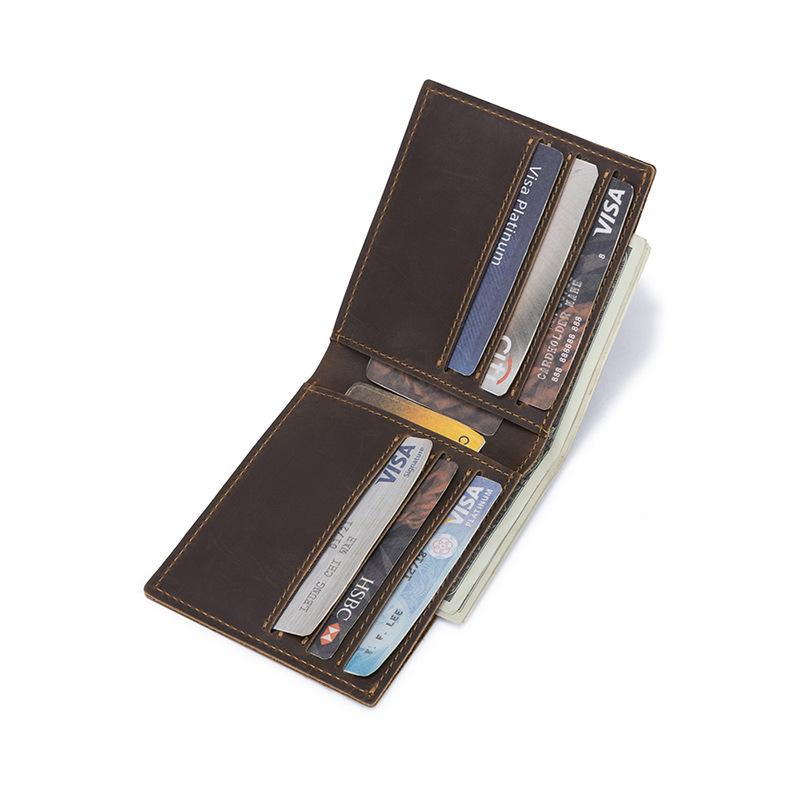 Wallet Men Genuine Leather Card Bag Multi-functional Bag Business Cowhide Multi-slot Wallet Bag
