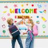 Back to School Classroom Bulletin Board Decoration Set Welcome Back to School Cutouts for First Day of School Classroom Wall Door Decorations for