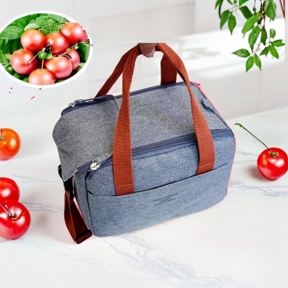 

Portable Hand-held Insulated Lunch Box Bag Waterproof Aluminum Foil Office Lunch Bag Storage Bag Tote Bag Outdoor Picnic серый