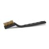 Small Wire Brush Scratch Brush Stainless Steel Wire Brush Hard Bristle Brush  for Cleaning with Curved Handle Grip