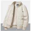 Chaqueta de piloto MA-1 para hombre: Chaqueta de Moto Primavera/Otoño, Talla Grande, Uniforme de Vuelo Militar de Color Sólido