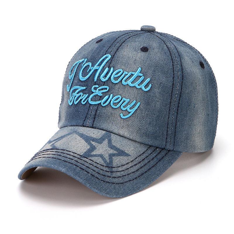 Cowboy Hat Women's Spring Korean Style Letter Cap Fashion Versatile Student Baseball Cap Sun Protection Sun Hat