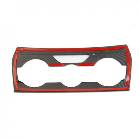 Carbon Fiber Style Central Control A/C Panel Cover Tirm For Subaru Crosstrek/XV