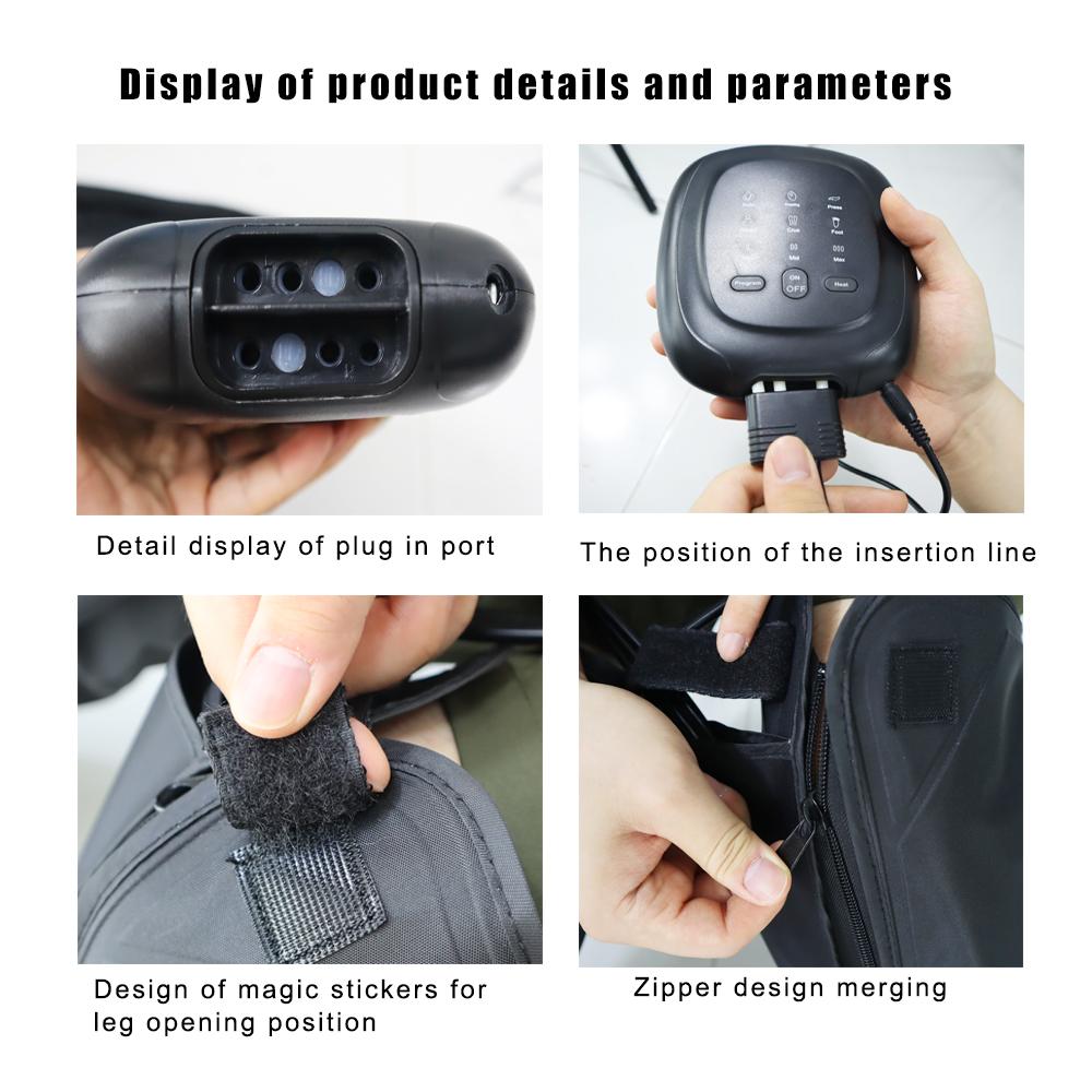 KO Leg Massager 5 Cavity Air Compression Leg Wraps Muscle Relax Lymphatic Drainage Device 360   Foot Ankles Calf Thigh Massager