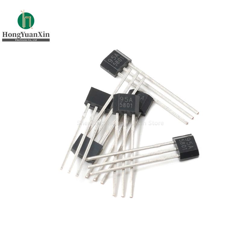 10Pcs/Linear Hall Sensor SS495A  95A TO-92 495A High Sensitivity linear Hall Sensor input 4.5-10.5V, Output Range 0.5-4.5V