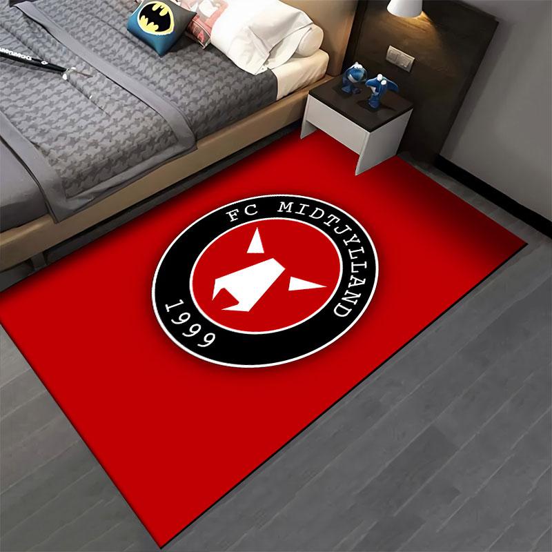 FC Midtjylland Logo Carpet Suitable As a Non-slip Mat for the Living Room or Bedroom Sofa