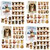 Calendario dell'Avvento in Acrilico con Pug, Gatto, Cavallo, Corgi e Animali, con 24 Decorazioni per Scambio di Regali Natalizi