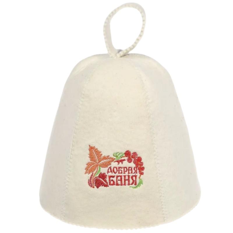Pure White Wool Felt Sauna Hat Banya Cap Head Protection for Shower Sauna Banya