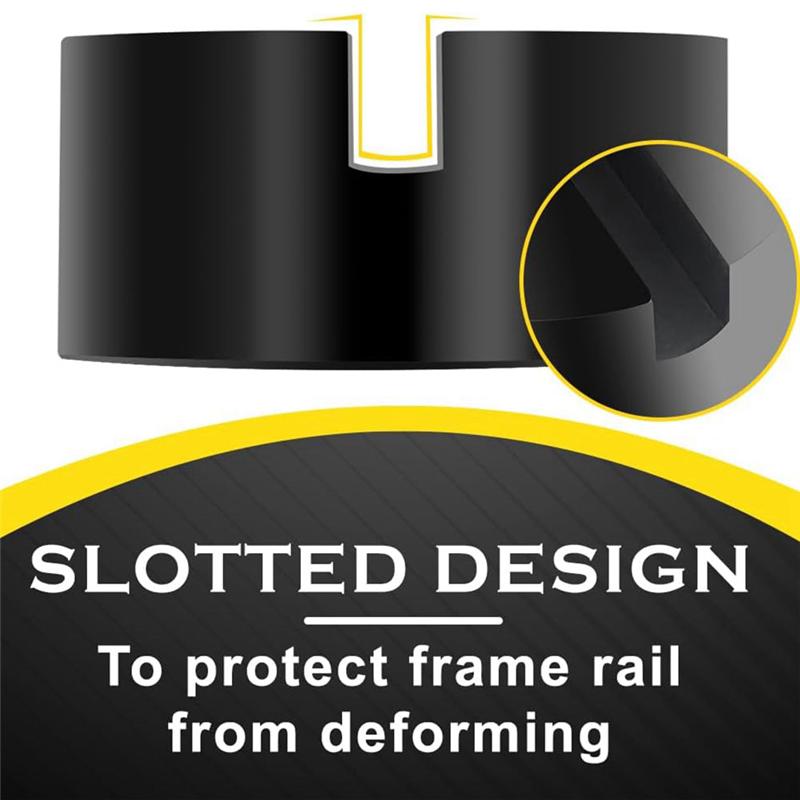 Rubber Jack Pad Slotted Jack Pads Heavy Duty Floor Jack Pads Protect Your Car Pinch Welds, Paint 4Apck чёрный