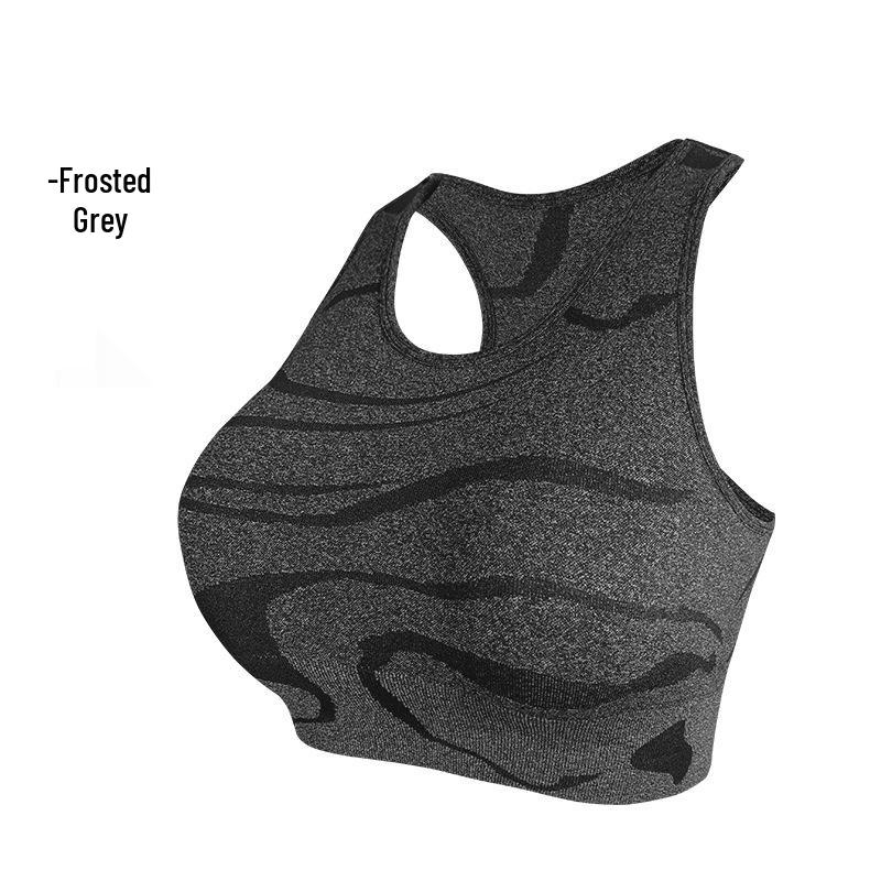 European American Yoga Sports Bra: Shock-Absorbing, Gathering Fit, Beautiful Back Design, Fitness Vest for Running and Yoga.