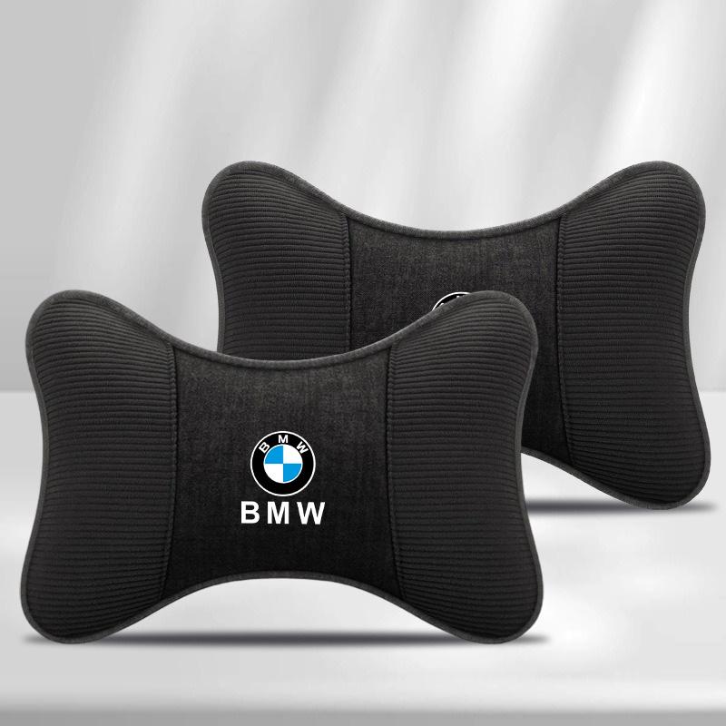 2Pcs Car Seat Neck Pillow Memory Cotton Headrest For BMW 50th Anniversary M M2 M3 M5 E46 E90 G20 F30 F10 X1 X2 X3 X5 Accessories nlvc53