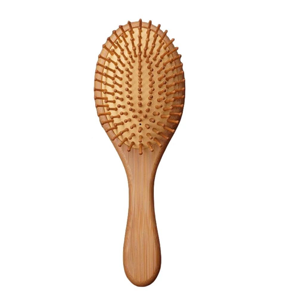

1pcs Bamboo Air Cushion Hair Comb Brush for Ladies Detangling Straightening Blow Drying Scalp Massage Handheld Comb