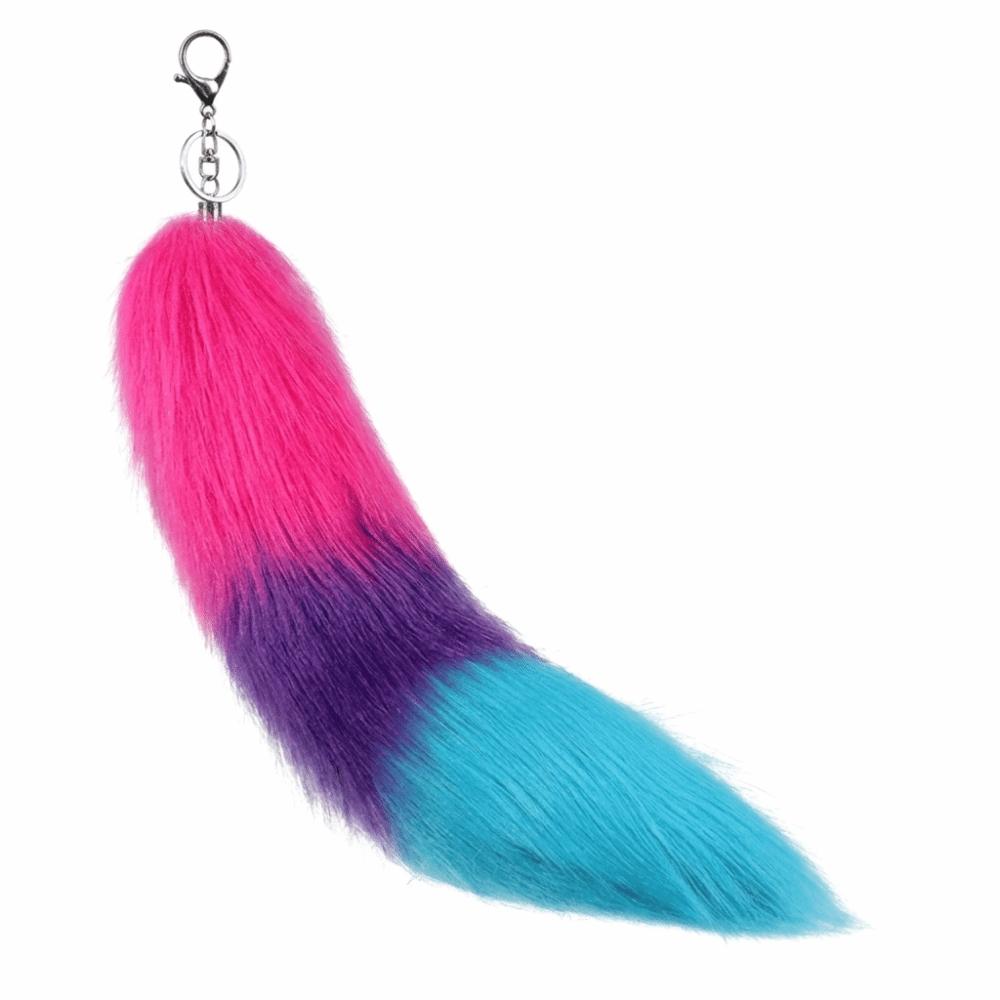 Pompoms Animal Tail Keychain Bags Charm Fur Pendant Keyring Fashion Plush Tail Keychain Bag Decor