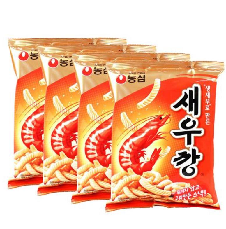 Nongshim Shrimp Crackers – Original 90g / Wasabi 70g – Korean Snack