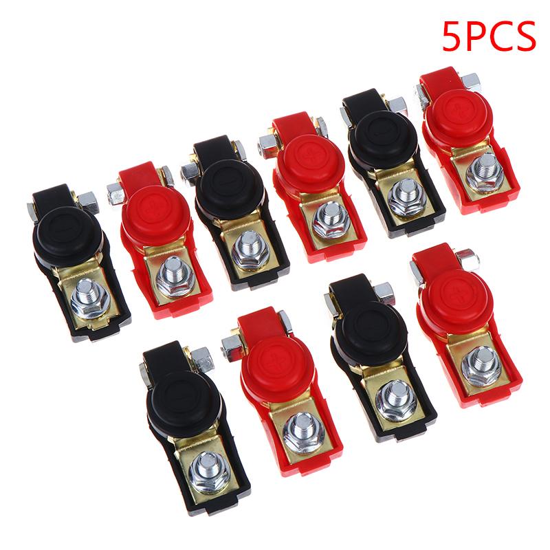5/10/15Pcs Auto Battery Terminal Cable Clamp Negative Positive Top-Post Auto Battery Cable Terminal Top For Car Truck Accessory