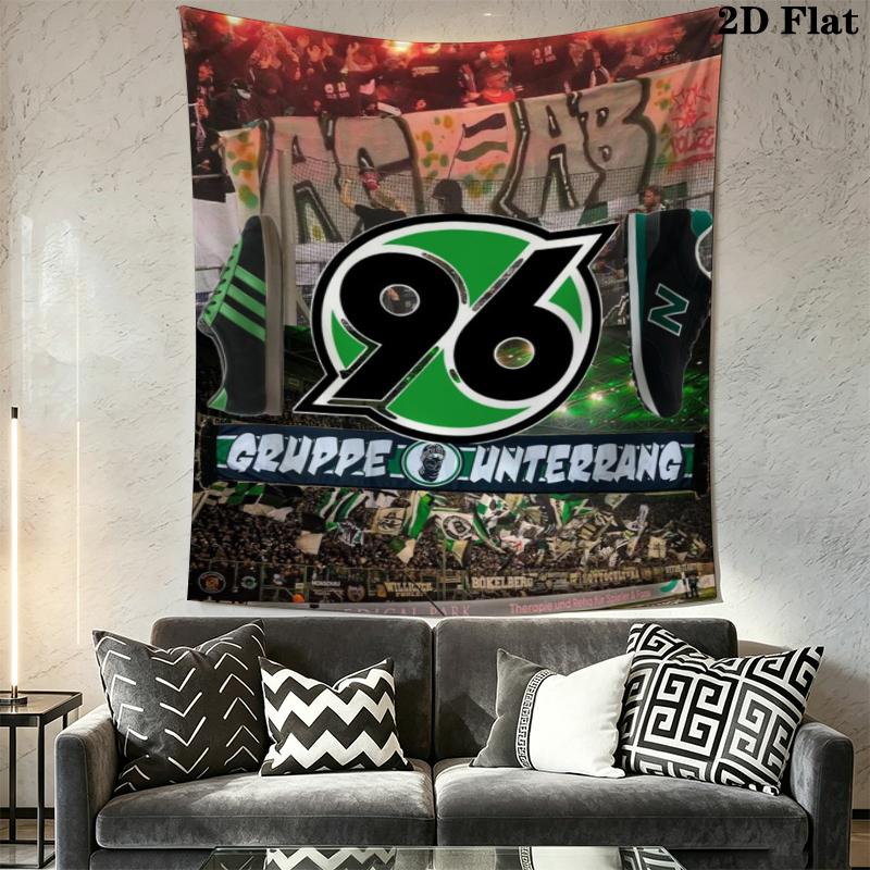 Hannover 96 Wall Tapestry Aesthetic Wall Hanging Printed Fabric Blanket Decorative Tapestries for Bedroom Living Room Home Decor