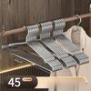 10pz Grucce Metalliche Rinforzate, Design con Spalle Scanalate Antiscivolo, Organizer Salvaspazio per Armadio per Cappotti, Vestiti, Abbigliamento