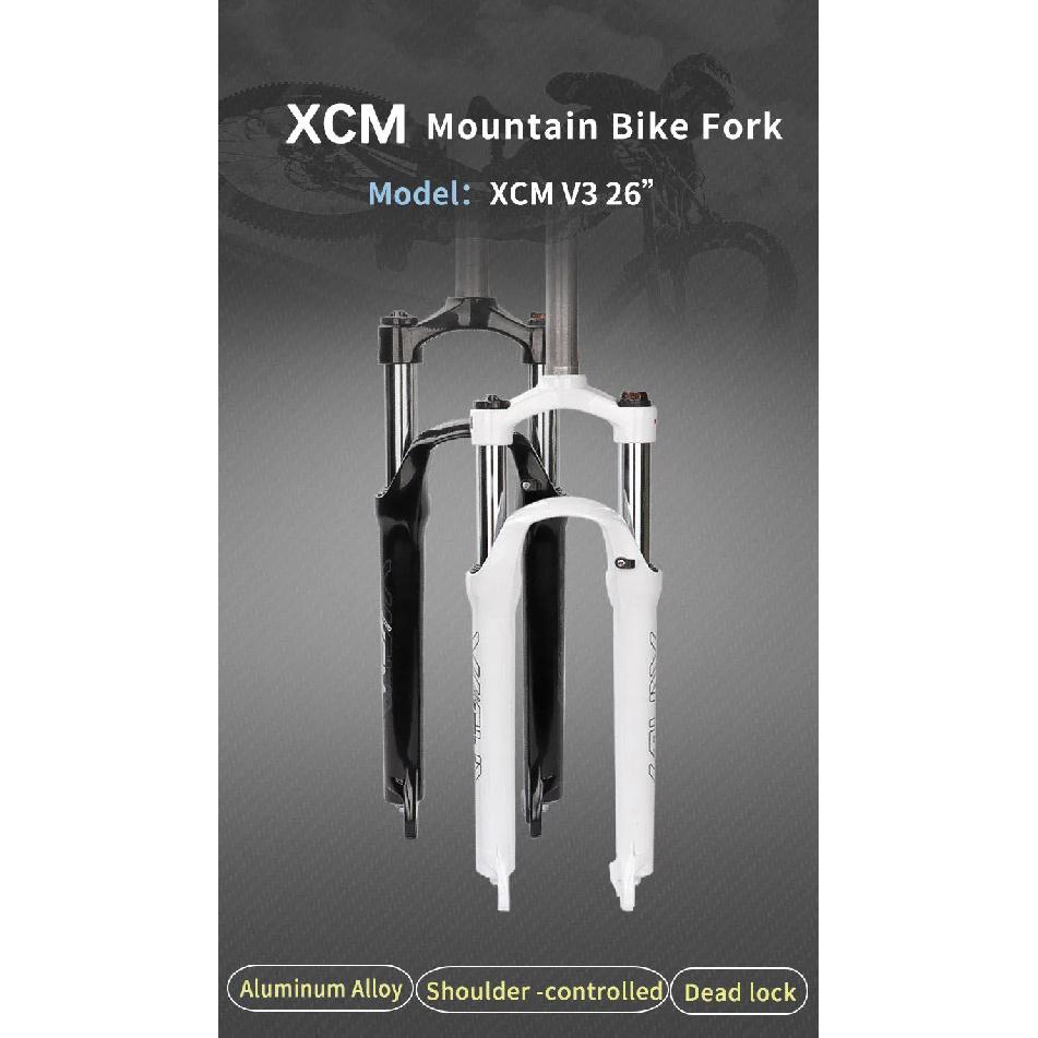 SUNTOUR XCM MTB Fork 26 27.5 29 inch Shoulder Control Locking Mechanical Aluminum Oil Spring Fork 100mm