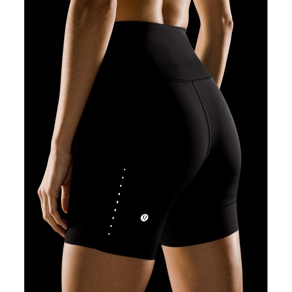 Lululemon Fast And Free High Rise Short 6   Pockets Black