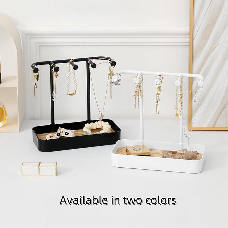 Japanese Style Home Jewelry Rack Storage Hanging Rack Jewelry Bracelet Necklace Ring Earring Rack Hair Accessories Exquisite Display Rack