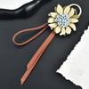 Bag Pendant Imitation Sunflower Leather Crossbody Bag Shape Hand-Cut Pendant Bags Keys