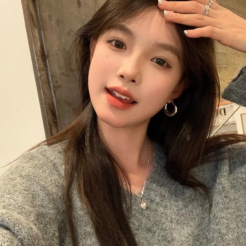Xiaomi 925 Sterling Silver Vintage Earrings For Women Trendy Simple Roun Earring Jewelry Prevent Allergy Party Accessories Gift