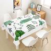 Rectangular Green Christmas Table Cloth Cover Party Tablecloth For Dining Tables Decoration Coffee Manteles Para Fiesta