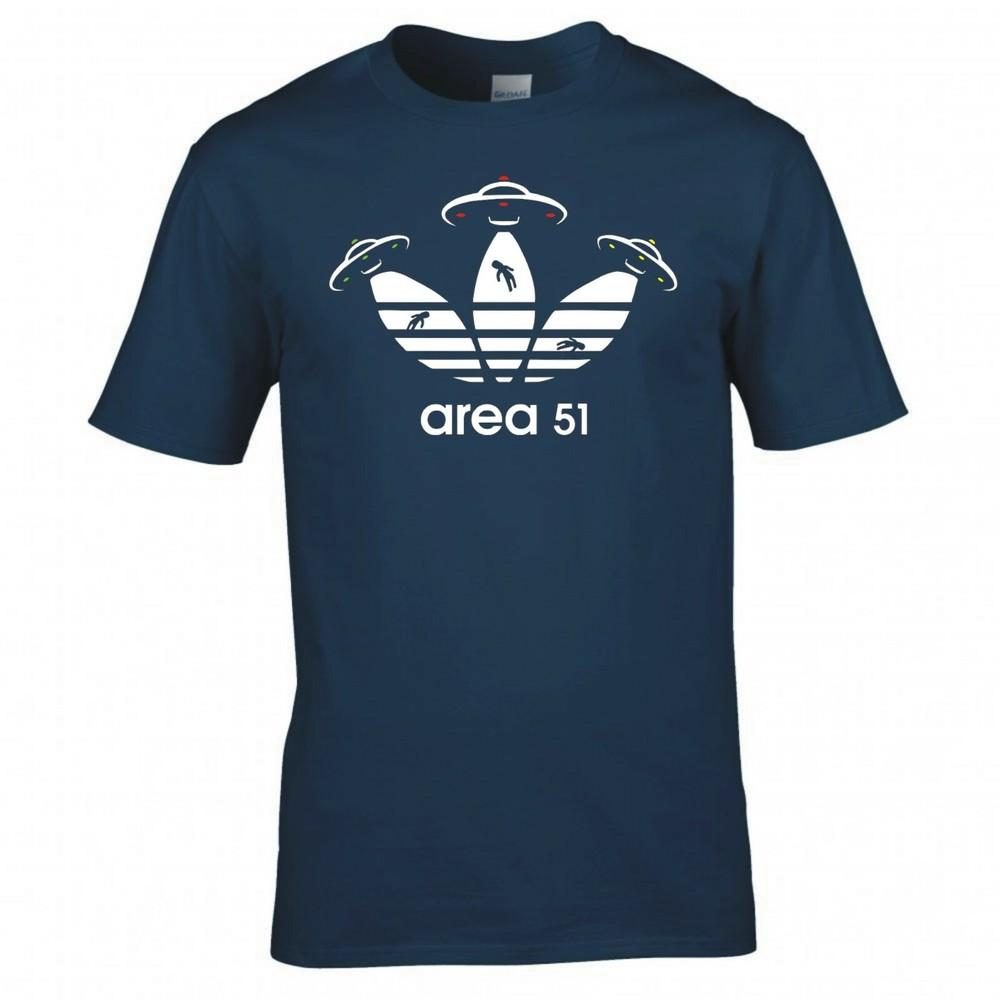 Funny Ufo Alien Area 51 Logo Tshirt 2XL