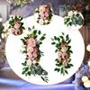 2 Pieces Artificial Flower Swag Floral Backdrop Rustic Hanging Handmade Silk Flowers Wedding Arch