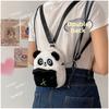 Panda Bag Plush With Zipper Closure For Daily Use And Cute Cartoon Style