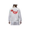 Jordan Brooklyn Fleece Casual Soft Crew Neck Pullover Long Sleeve Sweatshirt Women Tops White HV9371100