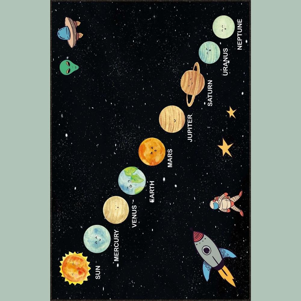 Miru Home Digital Print Omyvatelná protiskluzová základna s tečkami Koberec do obývacího pokoje, pro děti a miminko Mcb-15