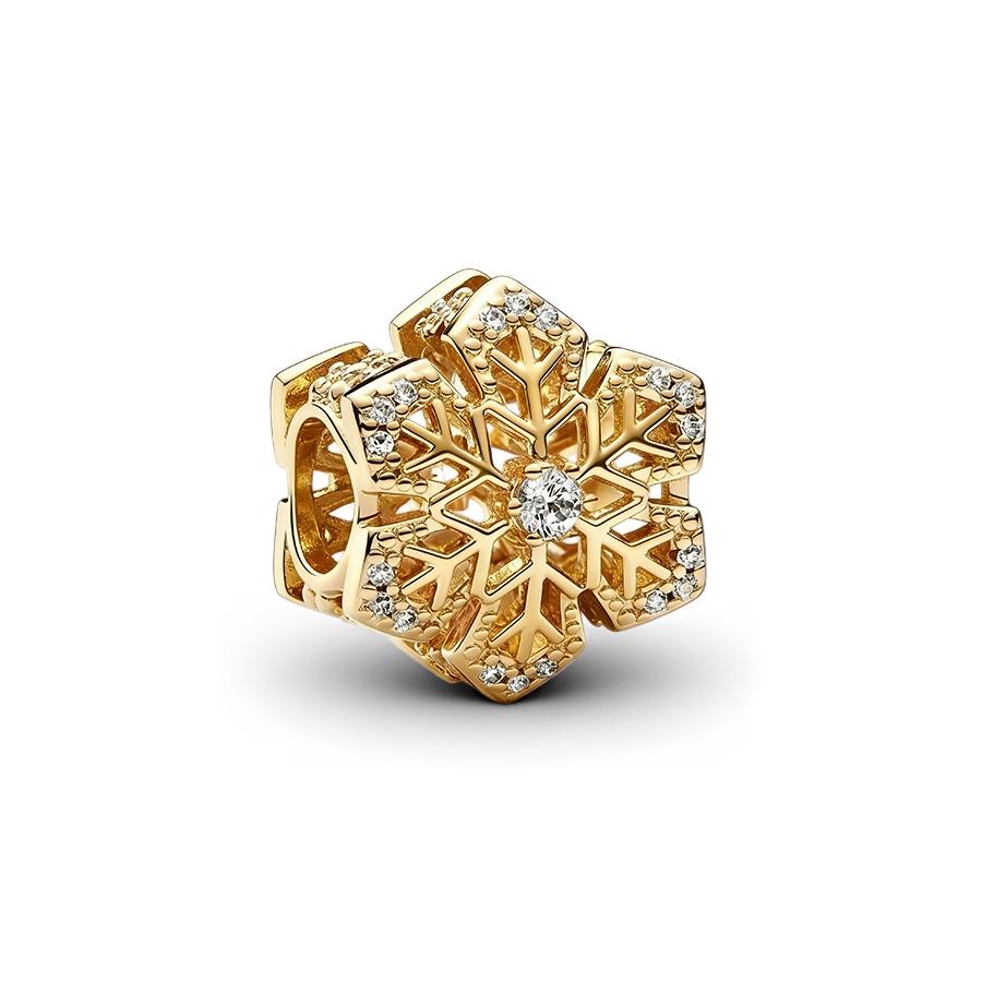 Original Charms DIY Jewelry Gifts Sparkling Golden Firework Snowflake Lucky Star Splittable Sun & Moon Beads Fit Snake Bracelets