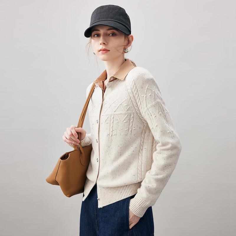 Komon Boca Women's Thick Cashmere Knit Cardigan