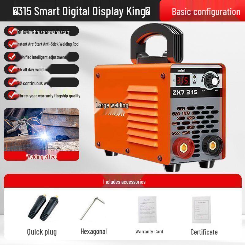 Portable 220V Electric Welder, 315A Household & Industrial-Grade Dual-Use for Construction.