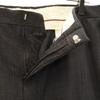 VINTAGE 70s Striped Pattern Slacks pants Charcoal gray Men's Used