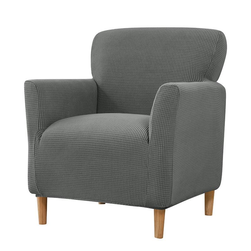 1Pc Armchair Cover Removable Stretch Tub Arm Chair Slipcover Solidastic Single Sofa Slipcovers For Study Bar Counter