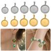 5pcs Blank Pendant Charms Round Blank Pendant Trays Versatile Tray Setting  Jewelry Making