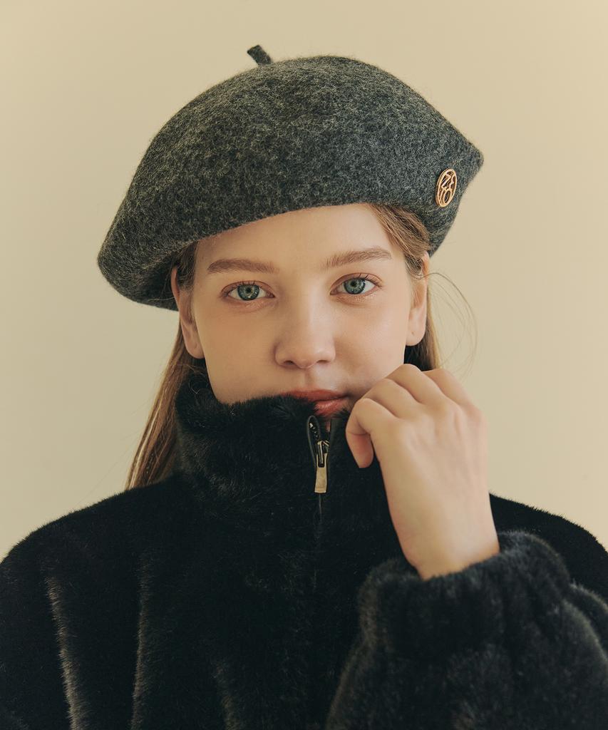 ZEROSTREET [3 Colors] Wool Logo Beret
