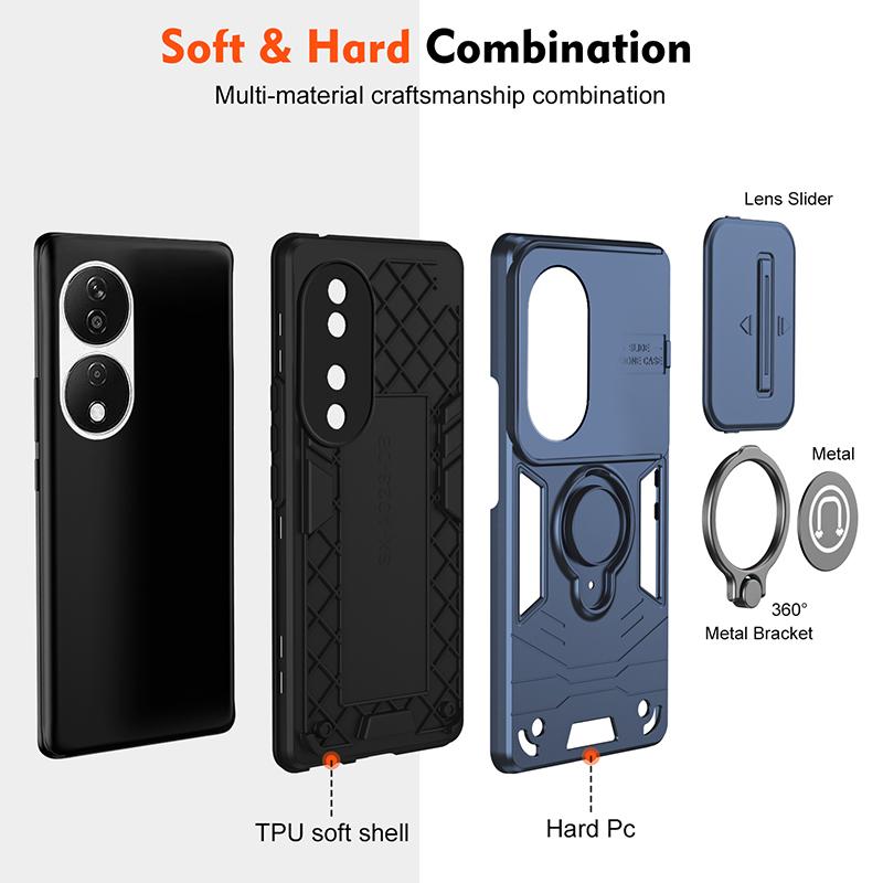 Dla Honor X7B X8B Wojskowa Ochrona Aparatu Wstrząsoodporne Etui Dla Honor X8B Magnetyczne Etui Pancerne Coque Dla Honor X7B Etui