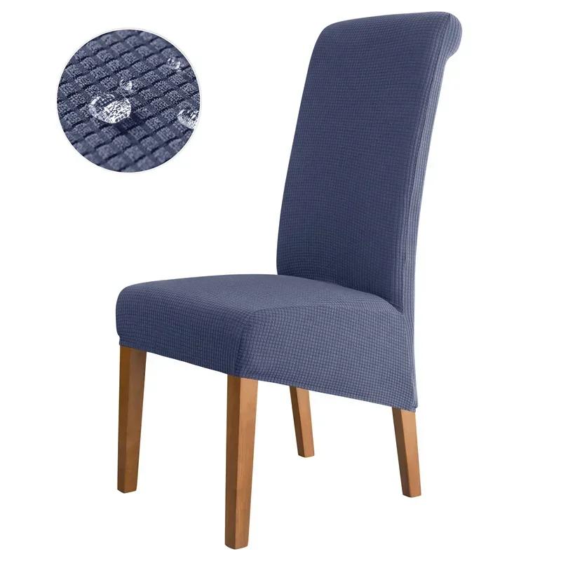 Waterproof Chair Cover Dining Room Stretch Chair Covers for M Large Chair Polar Fleece Seat Slipcovers for Party Wedding Home