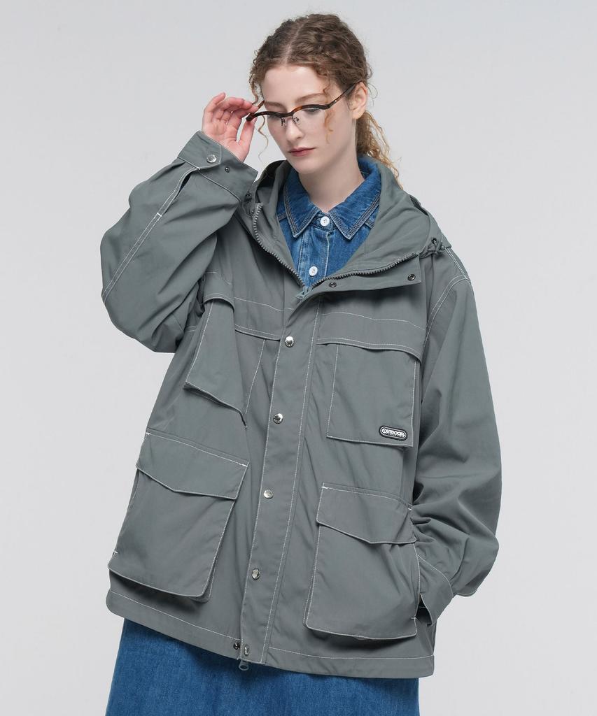 Outdoor Products Multi Pocket Field Jacket (Gray)