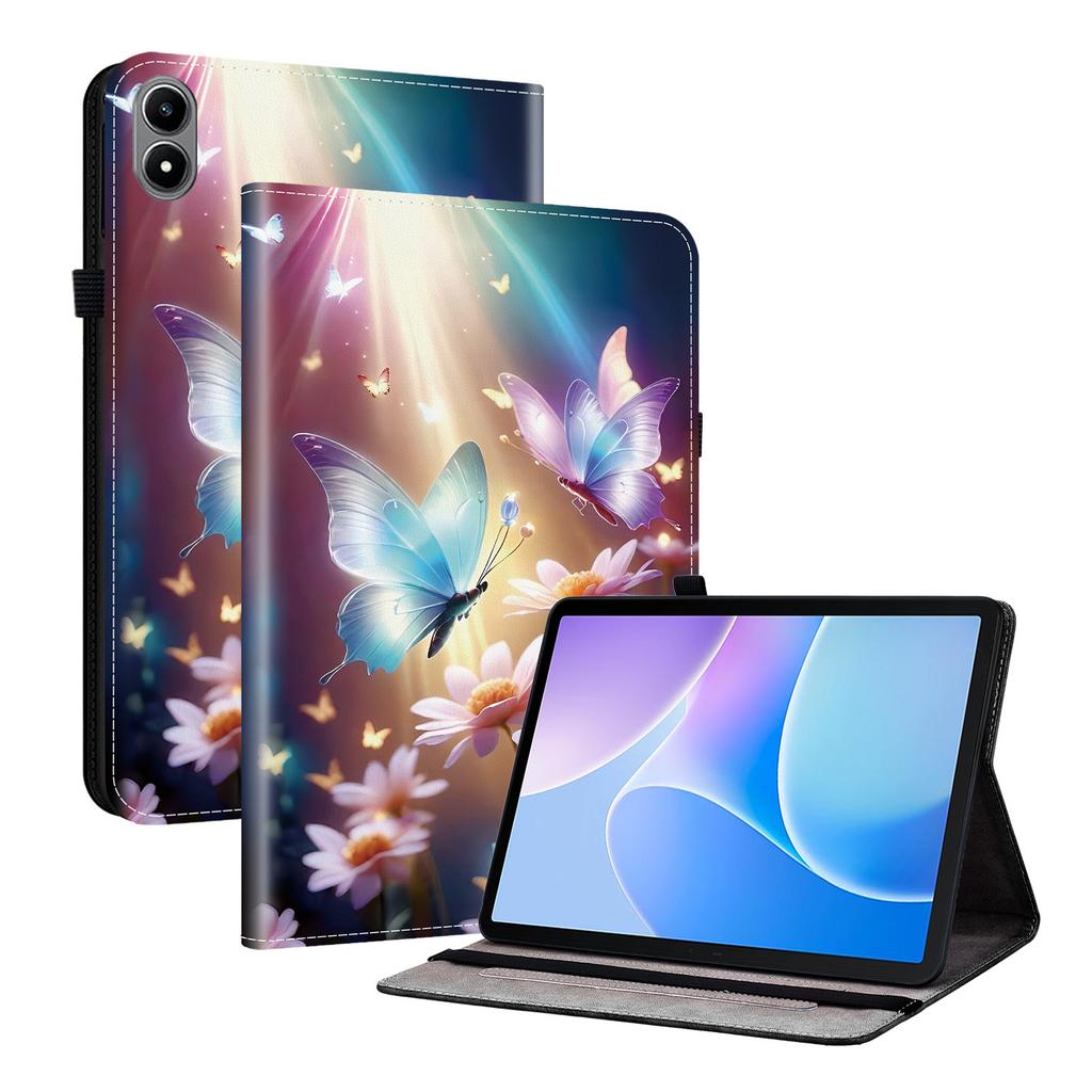 For Infinix Xpad 20 Leather Case Pattern Printed Stand Tablet Cover with Card Slots