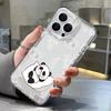 Lovely Baby Panda Pattern Case For iPhone 17 Pro Max Coque iPhone 16 15 14 13 12 Pro Max 11 Clear TPU Silicone Soft Cover