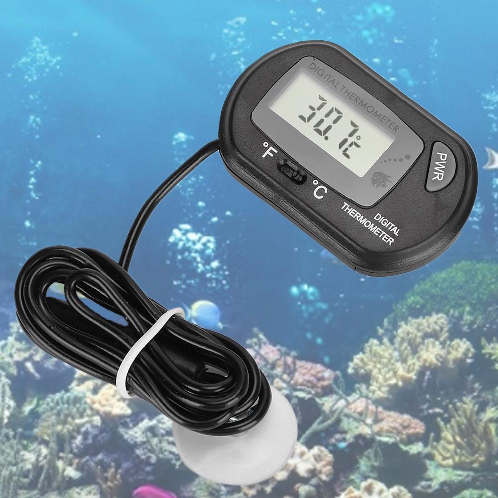 Digital LCD Sensor Aquarium Water Thermometer Controller Wired Fish   Accessories