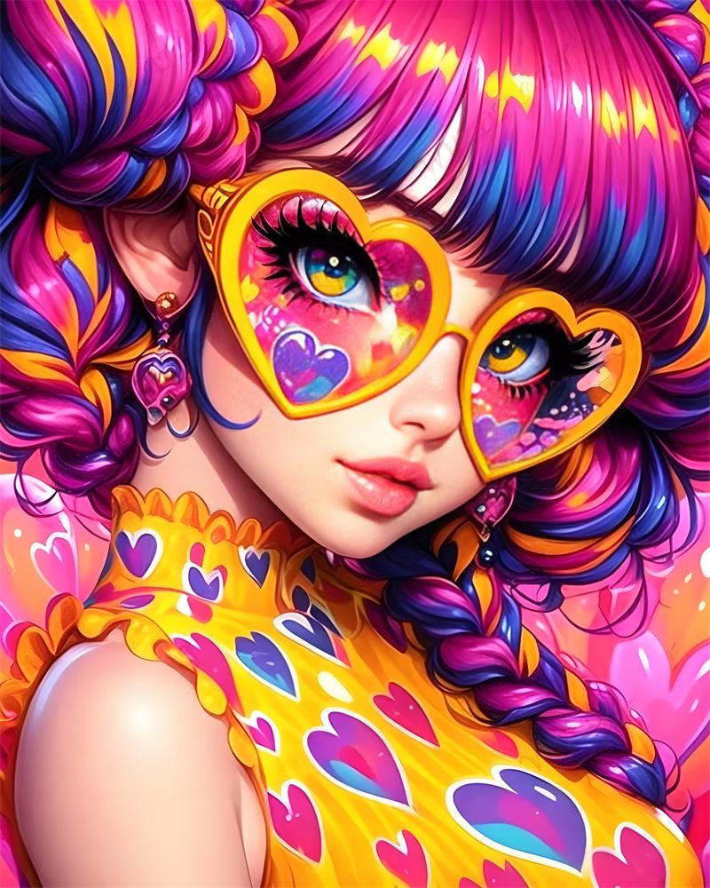 5D Diamond Painting Rainbow Sweet Cool Y2K Girly Style Decoration DIY Full Diamond Mosaic Inlaid Cross Stitch Set Gift